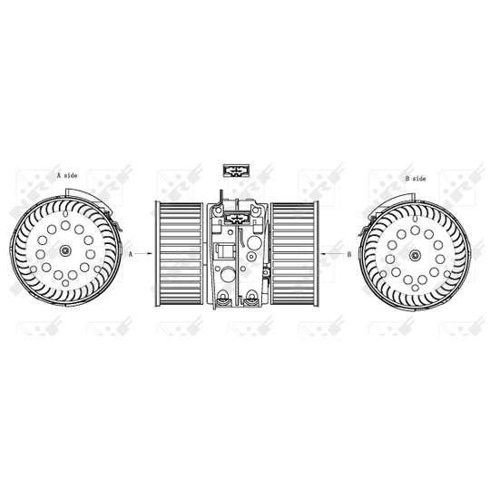 34161 - Sähkömoottori, sisätilanpuhallin 