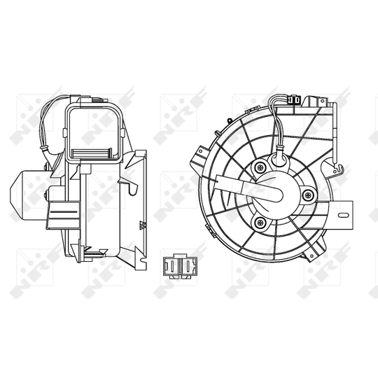 34153 - Electric Motor, interior blower 