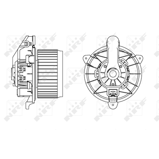 34166 - Electric Motor, interior blower 