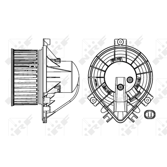 34158 - Electric Motor, interior blower 