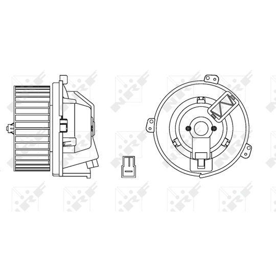 34168 - Electric Motor, interior blower 