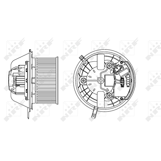 34169 - Electric Motor, interior blower 