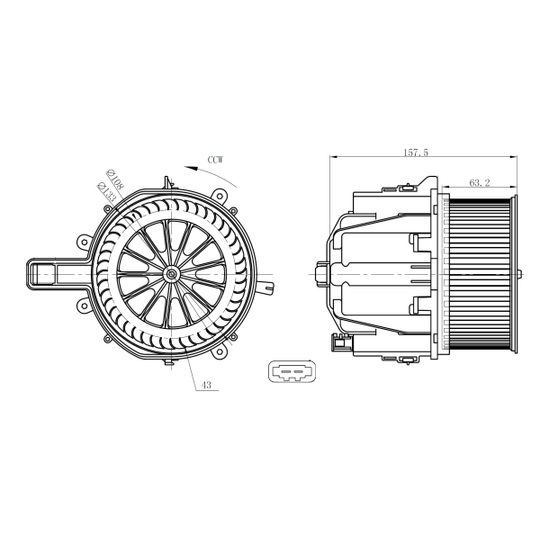 34285 - Interior Blower 