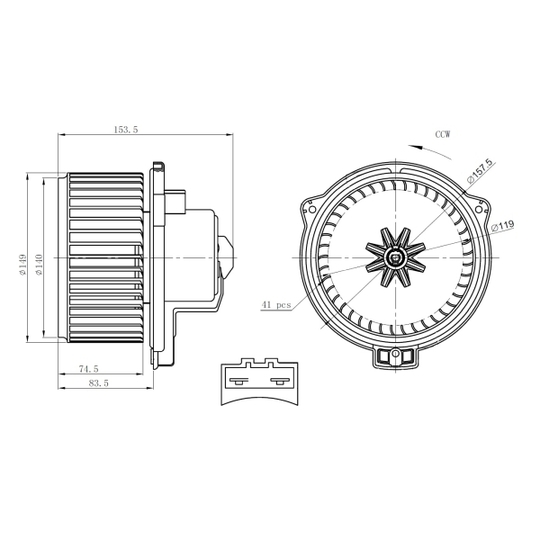 34304 - Interior Blower 