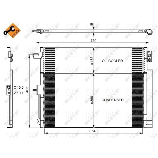 350038 - Condenser, air conditioning 