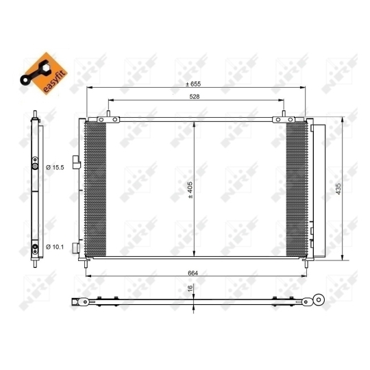 350222 - Condenser, air conditioning 