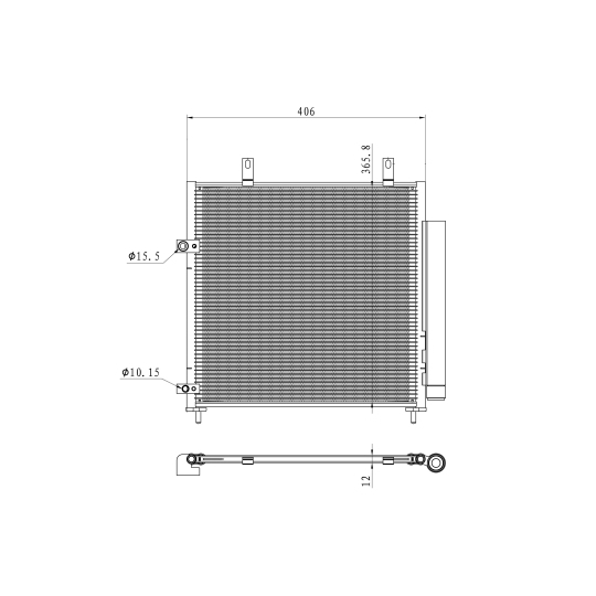 350451 - Condenser, air conditioning 