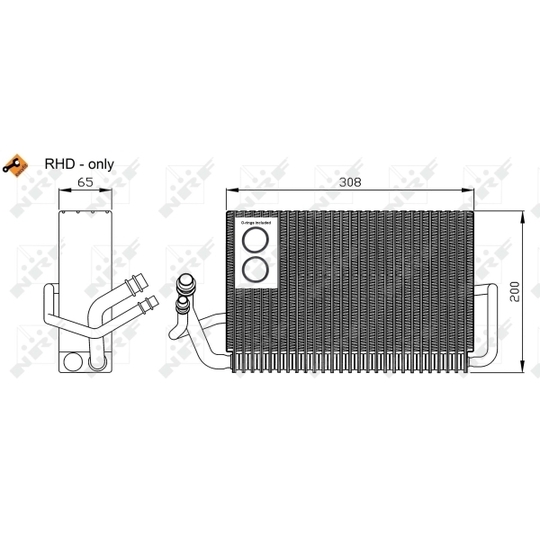 36117 - Evaporator, air conditioning 