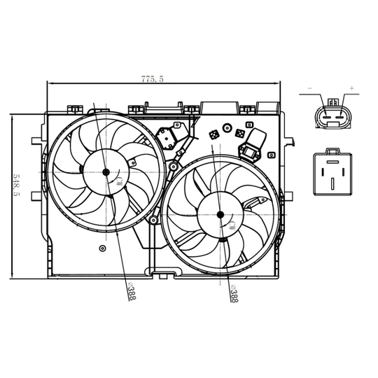 47866 - Fan, radiator 