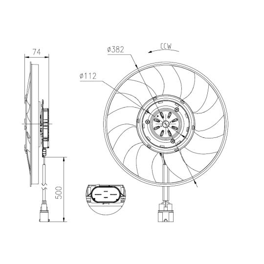 47919 - Fan, radiator 