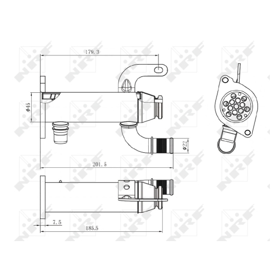 48006 - Cooler, exhaust gas recirculation 