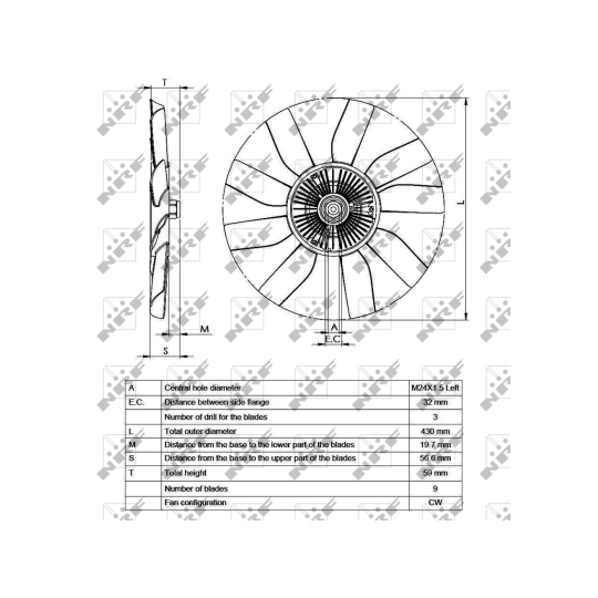 49562 - Clutch, radiator fan 