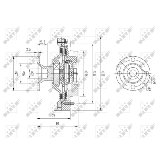 49579 - Sidur, radiaatoriventilaator 