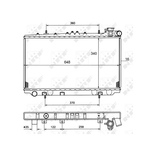 50134 - Radiator, engine cooling 