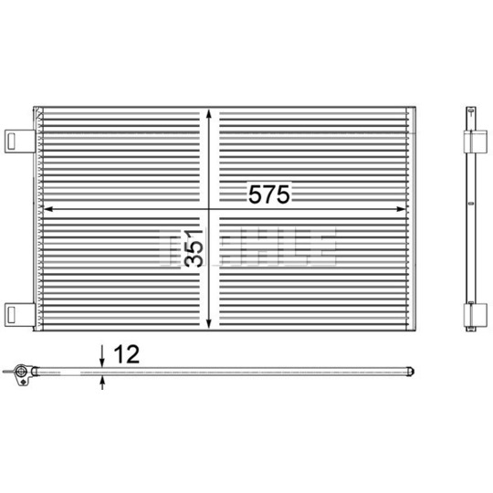 AC 569 000P - Lauhdutin, ilmastointilaite 