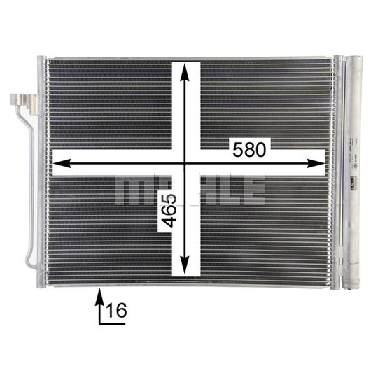 AC 463 000P - Condenser, air conditioning 