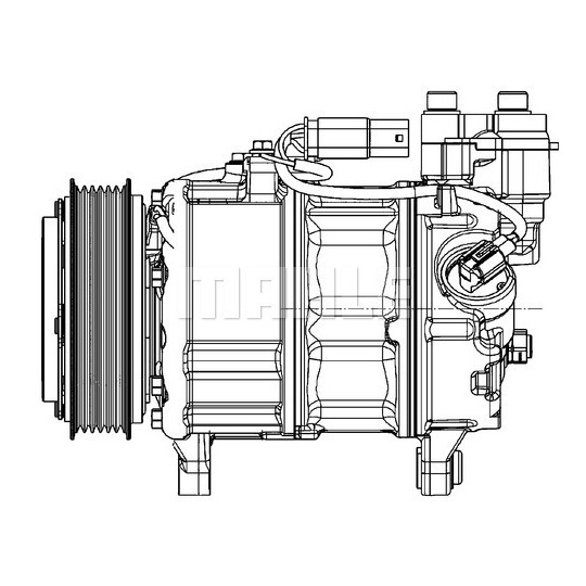 ACP 599 000P - Kompressor, klimatanläggning 