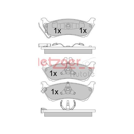 1170339 - Brake Pad Set, disc brake 