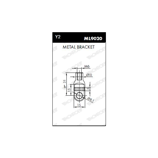 ML5006 - Gas Spring, boot-/cargo area 