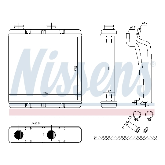 707173 - Heat Exchanger, interior heating 