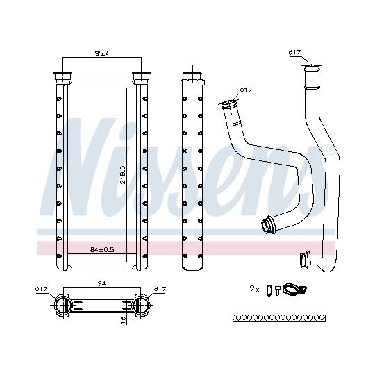 707183 - Heat Exchanger, interior heating 