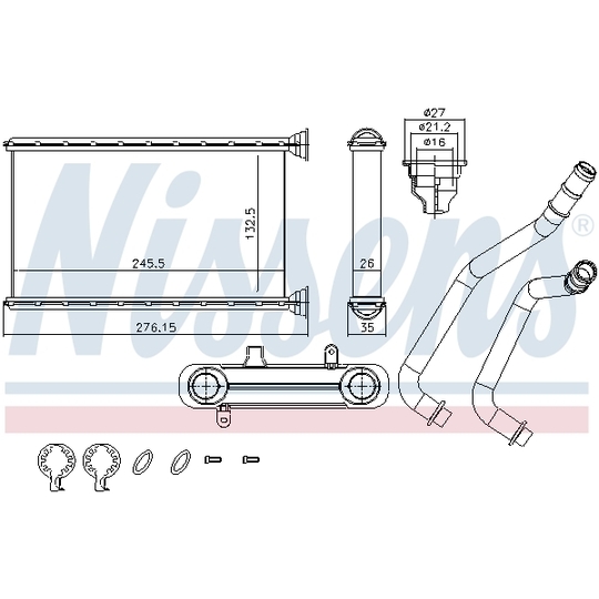 707190 - Heat Exchanger, interior heating 