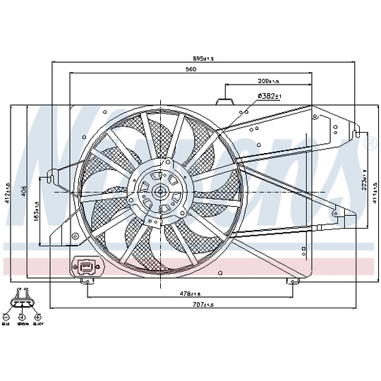 85482 - Fan, radiator 