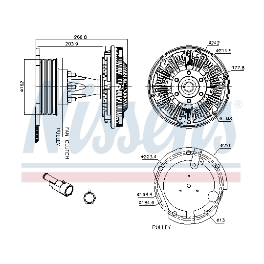 86087 - Clutch, radiator fan 