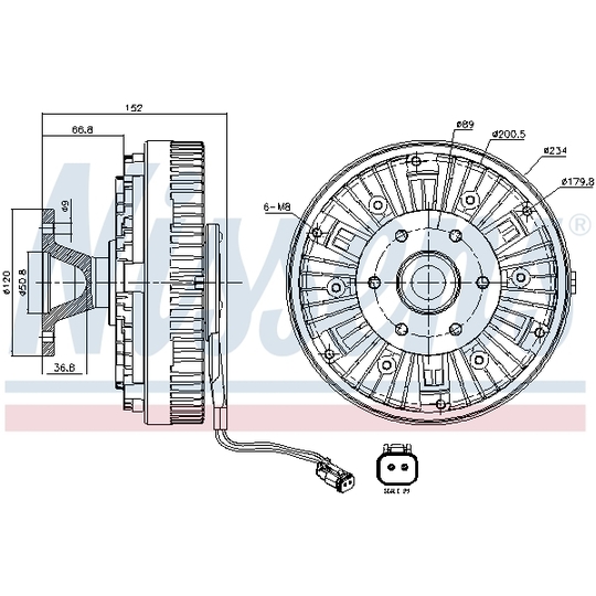 86042 - Clutch, radiator fan 