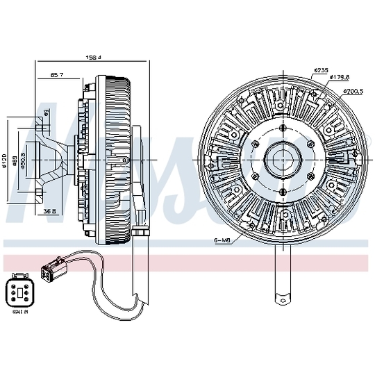 86050 - Sidur, radiaatoriventilaator 