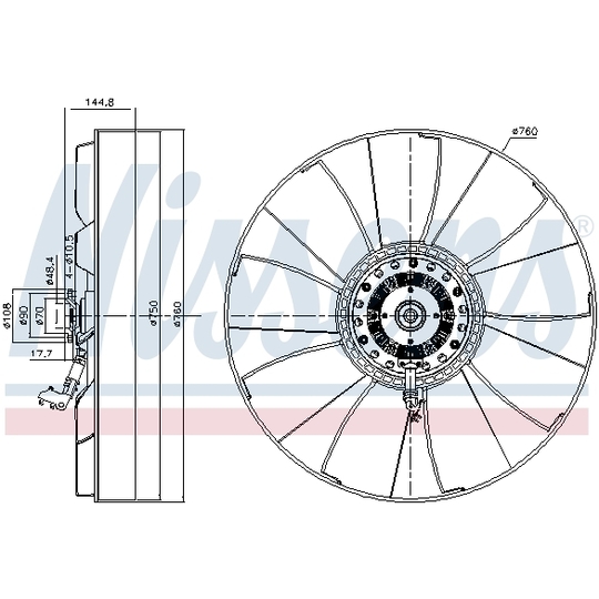 86232 - Clutch, radiator fan 