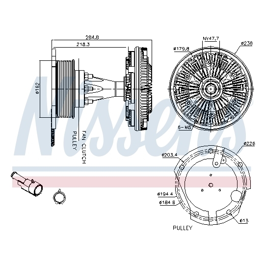 86126 - Clutch, radiator fan 