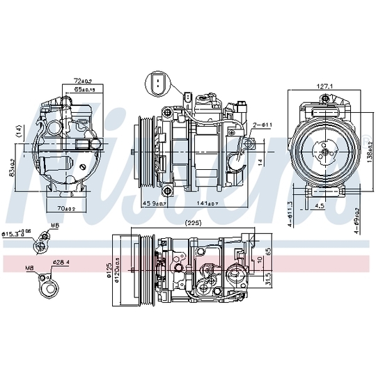 890191 - Kompressor, kliimaseade 