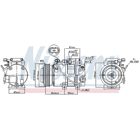 890151 - Compressor, air conditioning 