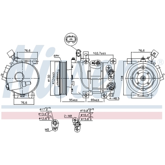 890425 - Kompressor, klimatanläggning 