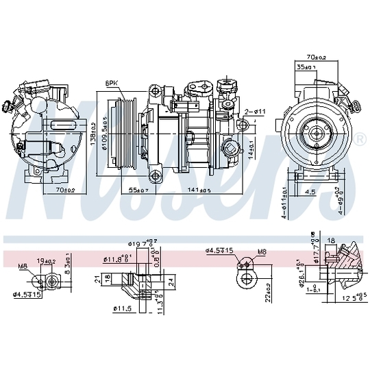 890595 - Kompressori, ilmastointilaite 
