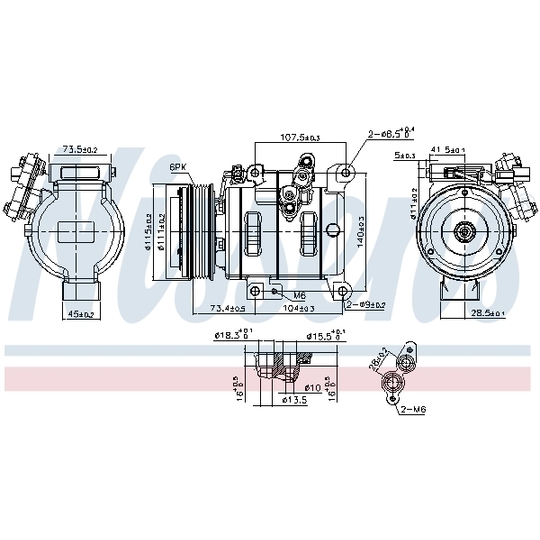 890614 - Kompressor, klimatanläggning 