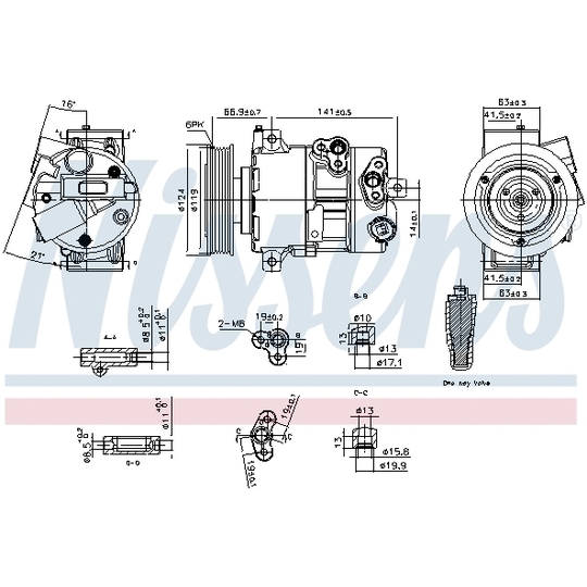 890767 - Kompressor, klimatanläggning 