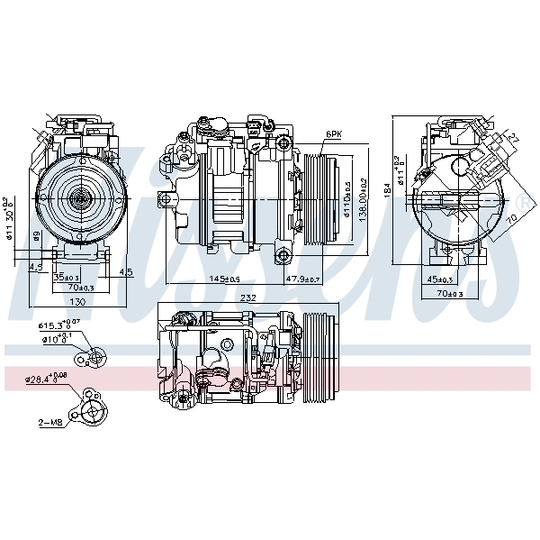 890628 - Kompressor, klimatanläggning 