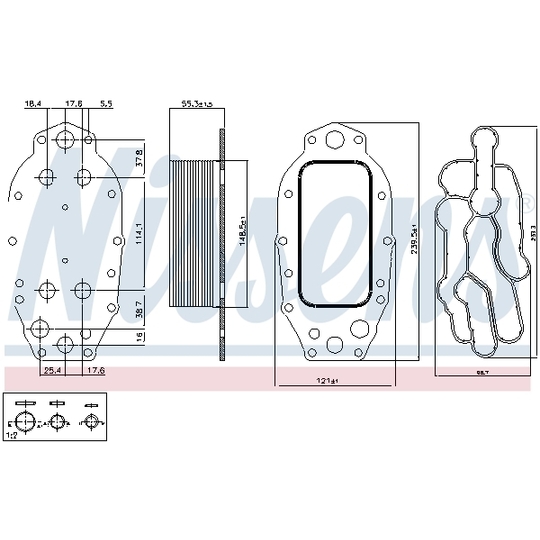 91121 - Oil Cooler, engine oil 