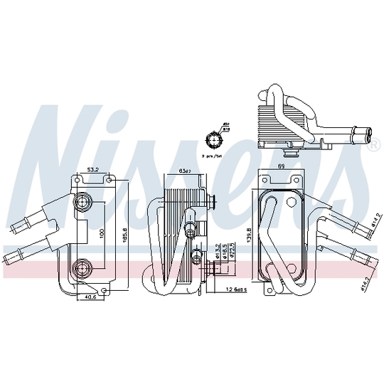 90834 - Oil Cooler, automatic transmission 