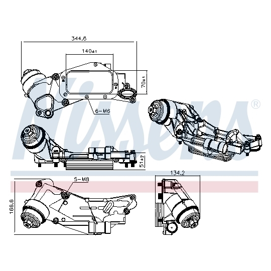 90930 - Oil Cooler, engine oil 