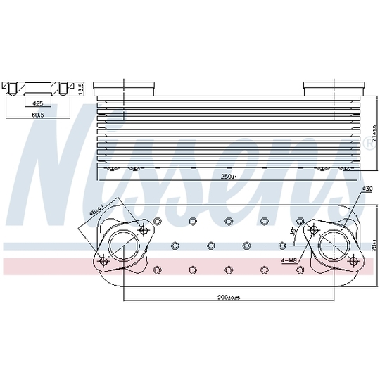 90827 - Oljekylare, motor 