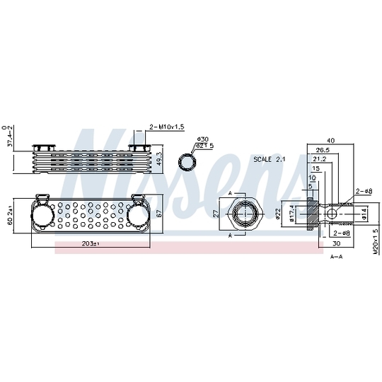 90997 - Oil Cooler, engine oil 