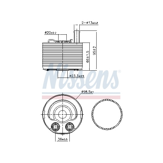 91177 - Oil Cooler, engine oil 