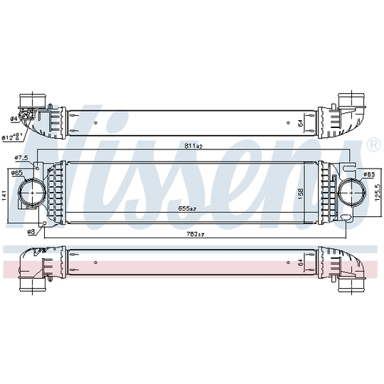 961436 - Intercooler, charger 