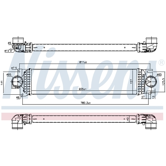 961236 - Intercooler, charger 