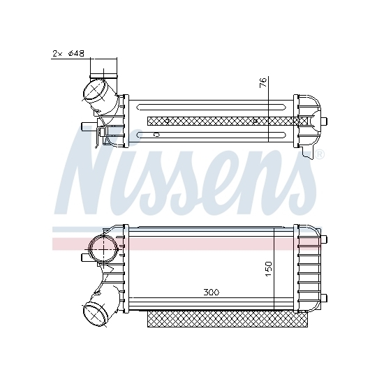 96491 - Intercooler, charger 