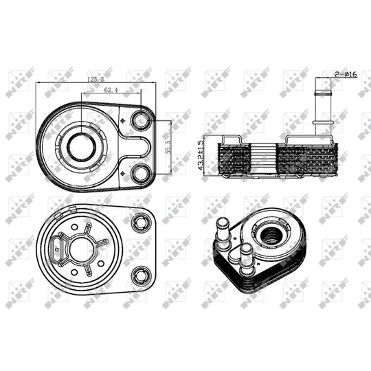 31323 - Oil Cooler, engine oil 