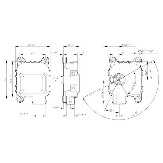 0 132 801 141 - Control, headlight range adjustment 